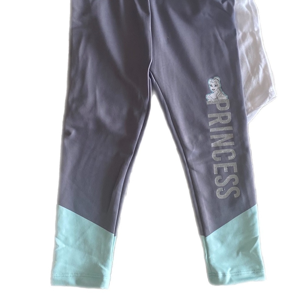 NWT Disney Princess Kids’ 3pc Fleece Set Jacket Leggings Shirt - Size 3T - Picture 7 of 9